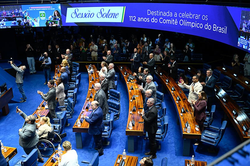 Plenário do Senado durante a sessão - Foto: Andressa Anholete/Agência Senado