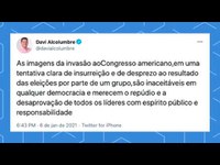 Senadores brasileiros condenam invasão do Congresso norte-americano