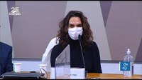 Em CPI, médica Luana Araújo critica 'tratamento precoce' e desabafa sobre mortes na pandemia