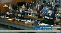 Senadores da CPI da Pandemia fazem minuto de silêncio em respeito às mais de 502 mil vítimas de covid-19