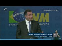 Marcha dos Municípios: Pacheco destaca valorização da pauta municipalista no Congresso