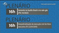 PEC que aumenta auxílio Brasil e vale-gás está na pauta do Plenário