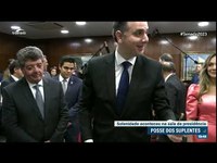 Solenidade na presidência do Senado marca posse de suplentes