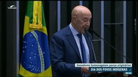 Povos indígenas são homenageados por senadores em sessão plenária