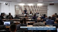 Carlos Fávaro e Paulo Teixeira explicam aos senadores prioridades e desafios na área de agricultura