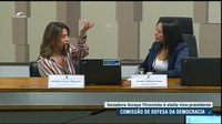 Soraya Thronicke é eleita vice-presidente da Comissão de Defesa da Democracia