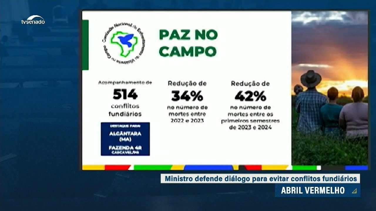 Vídeo: Ministro do Desenvolvimento Agrário apresenta dados e defende diálogo