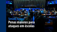 Senado Aprova: crimes em instituições de ensino terão penas maiores