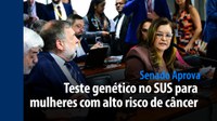 Senado Aprova: teste genético no SUS para mulheres com alto risco de câncer