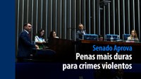 Senado Aprova: penas mais duras para crimes violentos