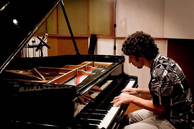 André Marques ao piano.