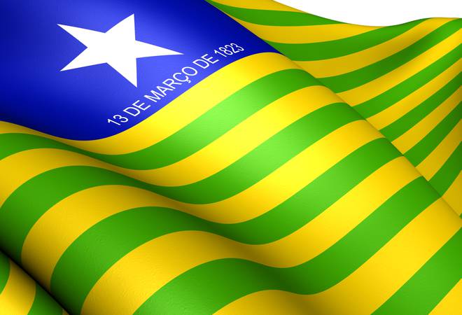 "Flag of Piaui, Brazil."