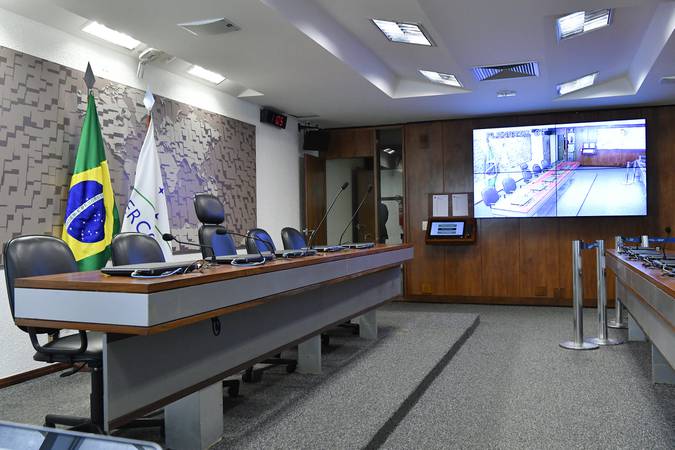 Sala da Comissão de Relações Exteriores e Defesa Nacional (CRE).  Foto: Geraldo Magela/Agência Senado