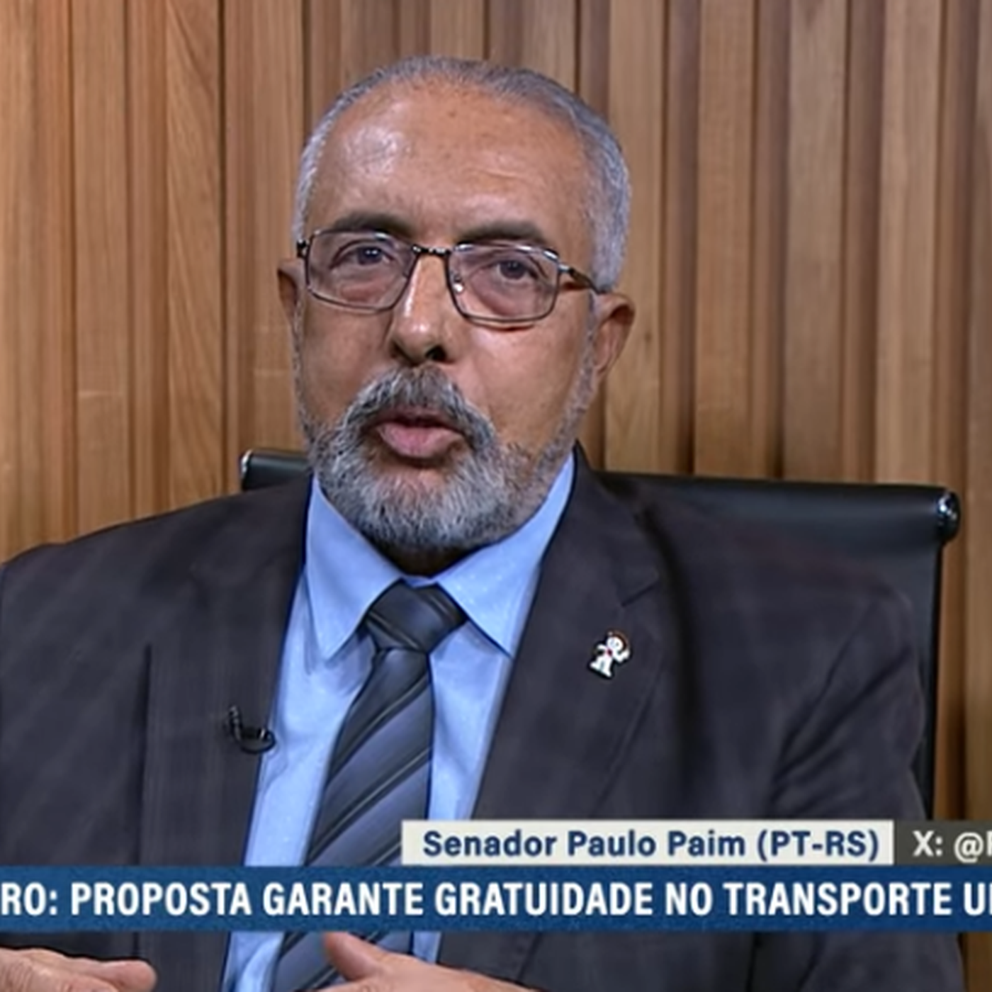 Paim defende proposta de tarifa zero no transporte público