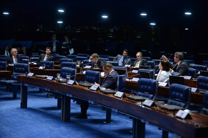Plenário do Senado Federal durante sessão deliberativa extraordinária.


Foto:  Jefferson Rudy/Agência Senado