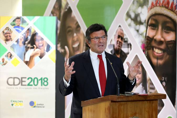 Ministro Luiz Fux, apresenta o perfil do eleitorado brasileiro e inaugura o Centro de Divulgação das Eleições 2018 ( CDE ). Brasília-DF, 01/08/2018

Foto: Roberto Jayme/ASCOM/TSE

 