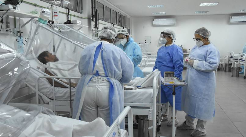 Manaus - AM 21.05.2020 Hospital de Campanha Municipal abre mais 13 leitos e chega a 156 vagas de internação.Foto: Ingrid Anne
