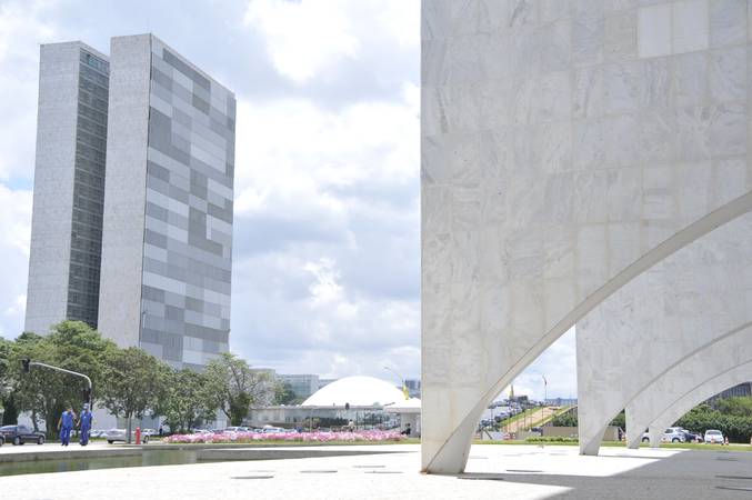 Palácio do Congresso Nacional visto a partir do Palácio do Planalto.

Foto: Cléber Medeiros/Senado Federal