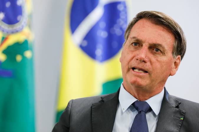 Imagem do presidente Jair Bolsonaro.