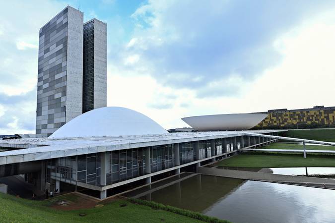 Fachada do Congresso Nacional, a sede das duas Casas do Poder Legislativo brasileiro durante pandemia do novo coronavírus.
