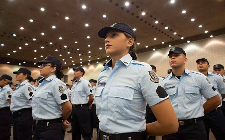 Formatura de novos policiais no Ceará.