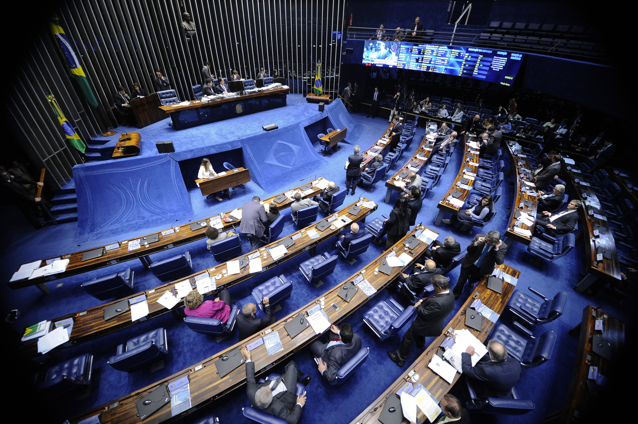 Plenário do Senado Federal durante sessão não deliberativa ordinária.

Em discurso, senador Aloysio Nunes (PSDB-SP). 

Foto: Waldemir Barreto/Agência Senado