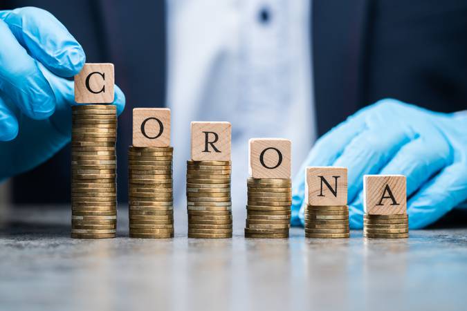 Loosing Money Concept During Coronavirus Pandemic