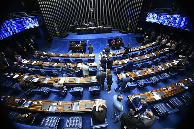 Plenário do Senado Federal durante sessão deliberativa ordinária. Ordem do dia. Foto: Marcos Oliveira/Agência Senado