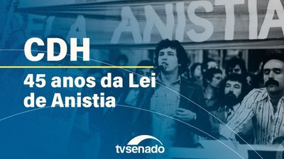 Ao vivo: Comissão de Direitos Humanos debate os 45 Anos da Lei da Anistia