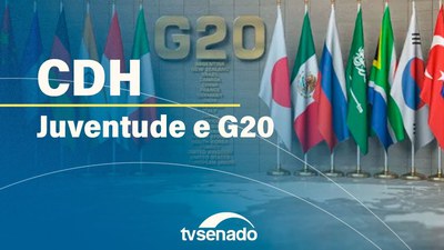 Ao vivo: Comissão de Direitos Humanos debate políticas para a juventude no G20