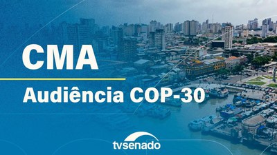 Ao vivo: Comissão do Meio Ambiente debate sobre a realização da COP30 em Belém (PA)