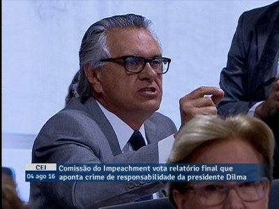 "O PT deixou a nação em frangalhos", diz Ronaldo Caiado (DEM-GO) declarando voto pelo impeachment