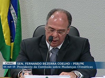 Senador Fernando Bezerra destaca proposta brasileira a ser apresentada na COP-21