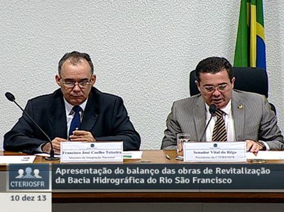 Para Vital do Rego, informações sobre a transposição do São Francisco orientarão a comissão em 2014