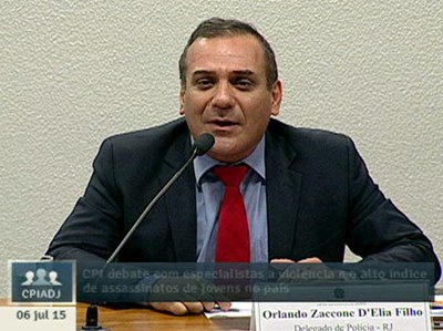 Delegado Orlando D'Elia expõe estudo sobre índices de violência contra jovens