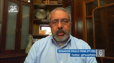 Senador Paulo Paim defende a quebra de patentes para combate à Covid 2019 e lamenta número de mortos
