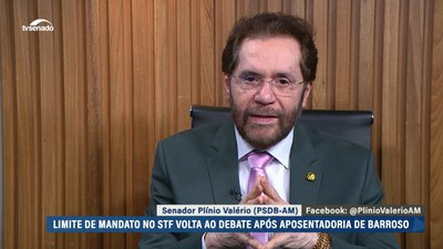Plínio Valério defende mandato fixo no STF para renovar a Corte e evitar permanência prolongada