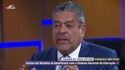 Roraima conectada: Senador Dr. Hiran destaca temas do estado como energia, educação e saúde