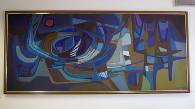 Tela 'Composição' reúne os traços modernistas de Burle Marx 