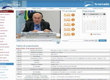 Programação da TV Senado 