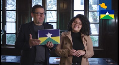 Bandeira de Rondônia ressalta o desenvolvimento do estado