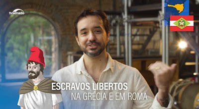 Bandeira de Santa Catarina traz os símbolos da República e as cores da padroeira do estado