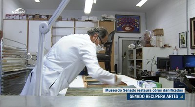 Museu do Senado inicia processo de restauração de obras danificadas
