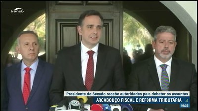 Pacheco se reúne com Haddad, Lira e Campos Neto para debater arcabouço fiscal e reforma tributária