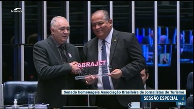 Senado homenageia Associação Brasileira de Jornalistas de Turismo