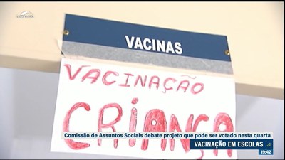 Senadores não chegam a acordo sobre Programa de Vacinação em Escolas Públicas