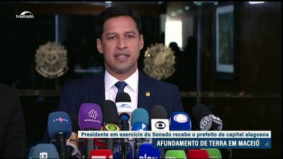 Presidente em exercício no Senado se reúne com prefeito de Maceió e pede união na busca de soluções