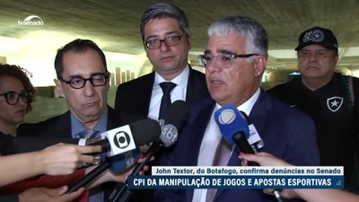 Senadores da CPI avaliam como graves documentos e vídeos apresentados por presidente do Botafogo