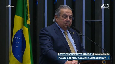 Flavio Azevedo, suplente do senador Rogerio Marinho, assume mandato e fica no cargo por quatro meses
