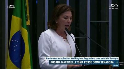 Rosana Martinelli toma posse como senadora pelo estado do Mato Grosso